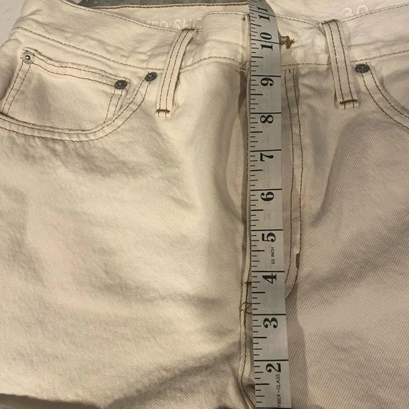 J. Crew Relaxed Shorts in Ecru Size 30 Denim High Rise - Picture 5 of 6